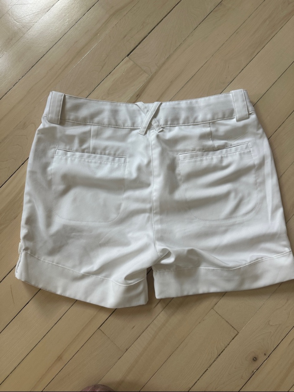 Classic White Girls Golf Shorts - Picture 2 of 2